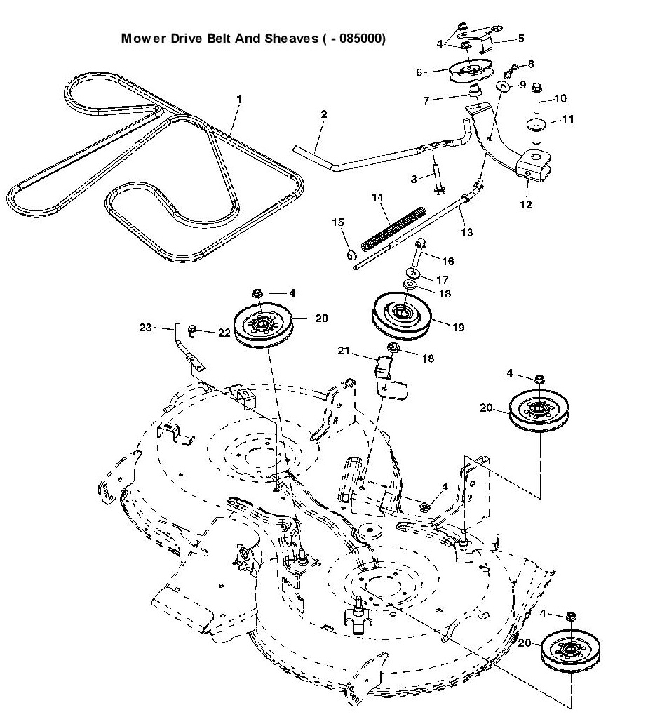 john deere x540 parts diagram