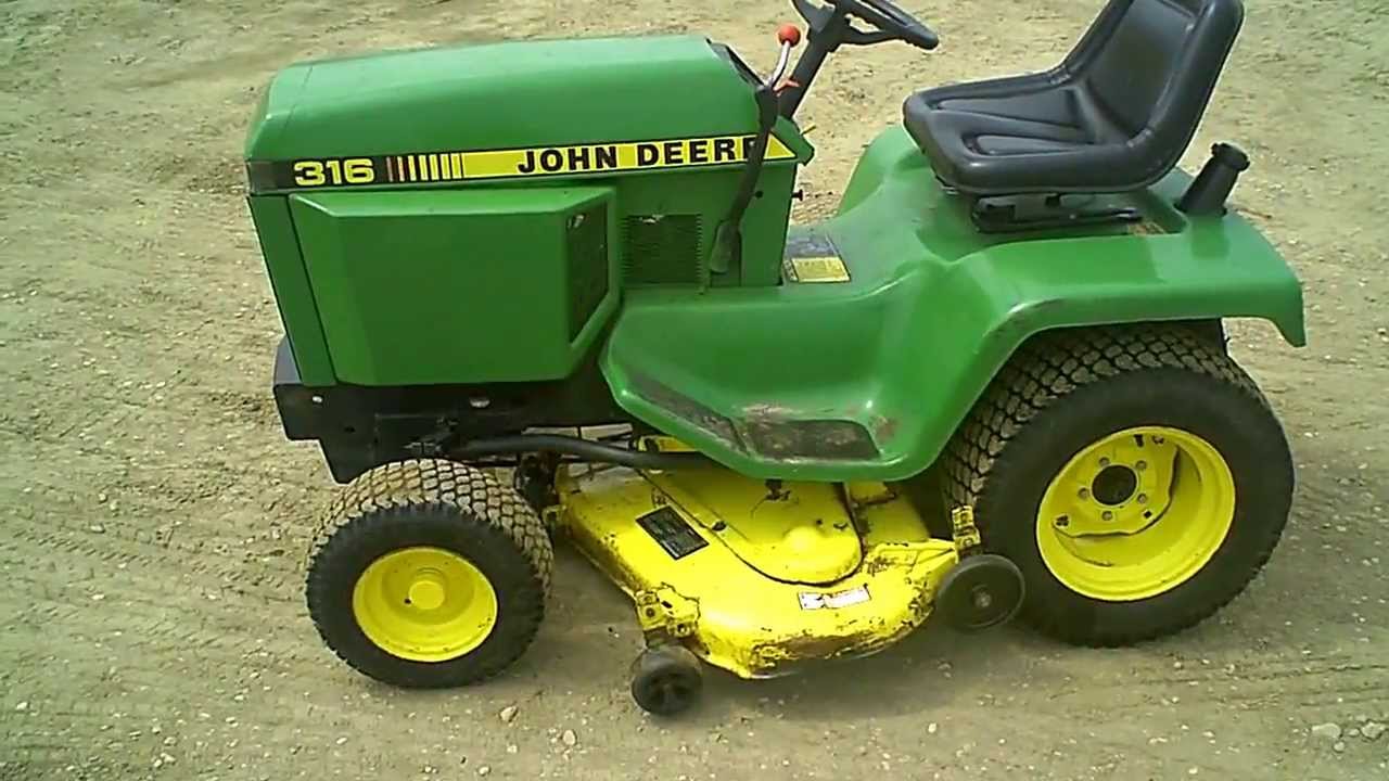 John Deere 316 16 Hp Lawn Tractor John Deere Lawn Tractors John